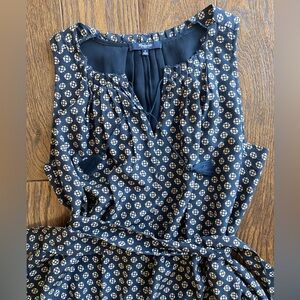 Silk Blue Sleeveless Madewell V-Neck Sundress